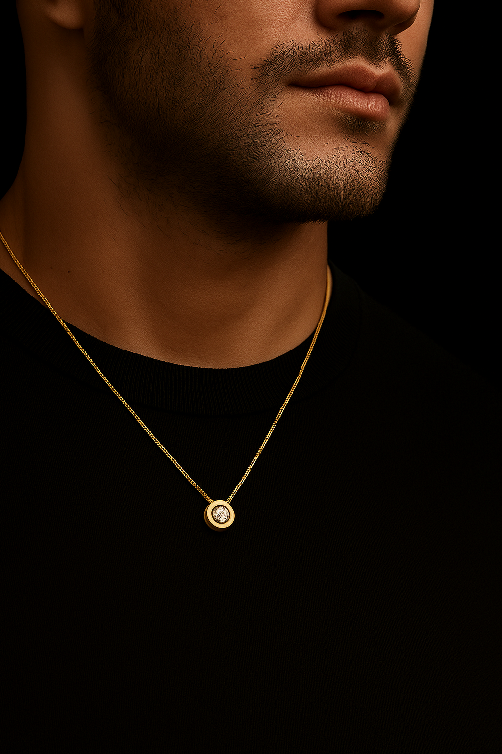 Collar lomo corbina con punto de luz