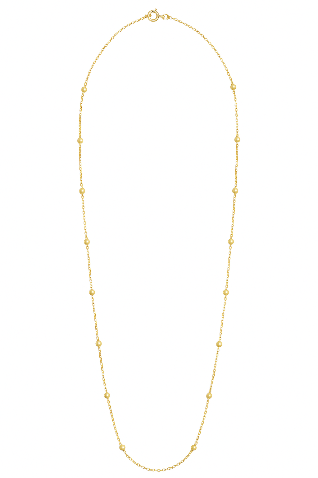 Cadena Prisma satelital en Oro 18K