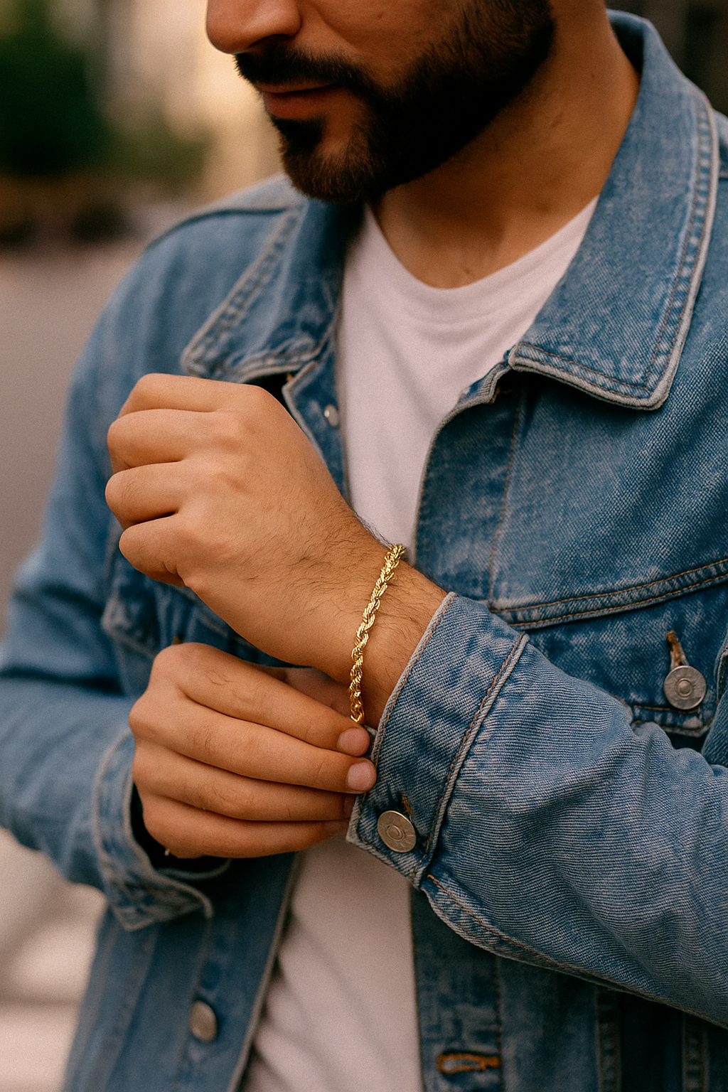 Pulsera Rope en Oro 18K