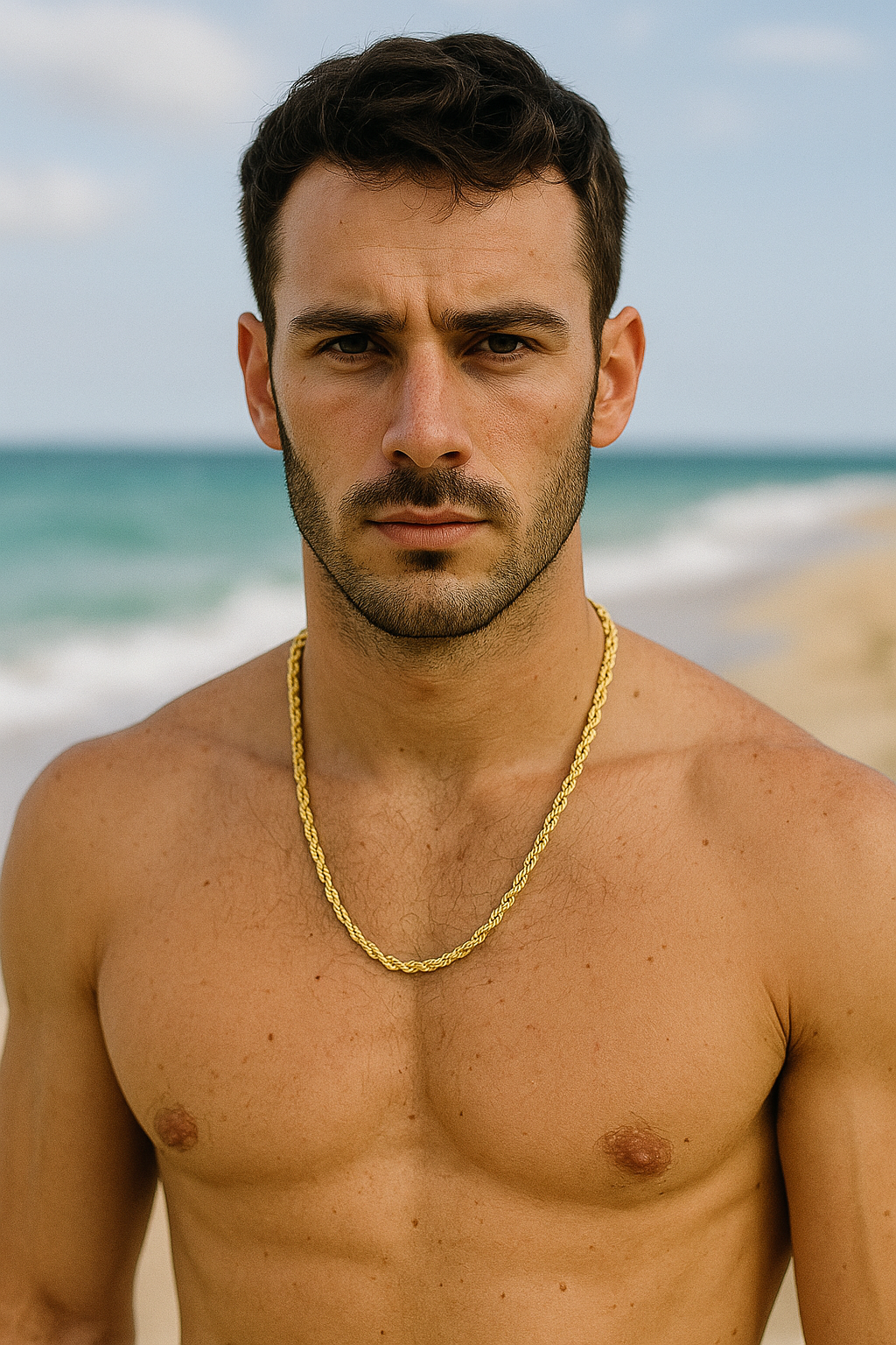 Cadena Rope en Oro 18K