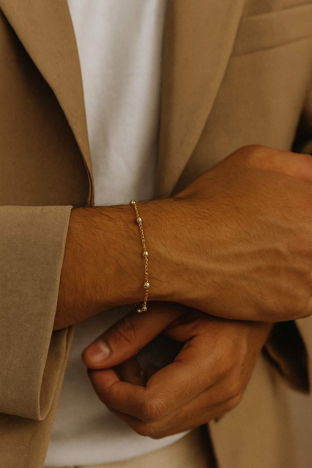 Pulsera Satelital de Eslabones en oro 18k