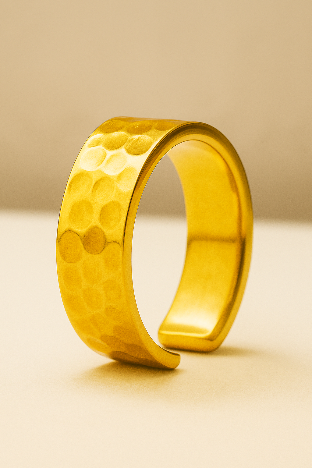 Anillo Martillado (Gold)