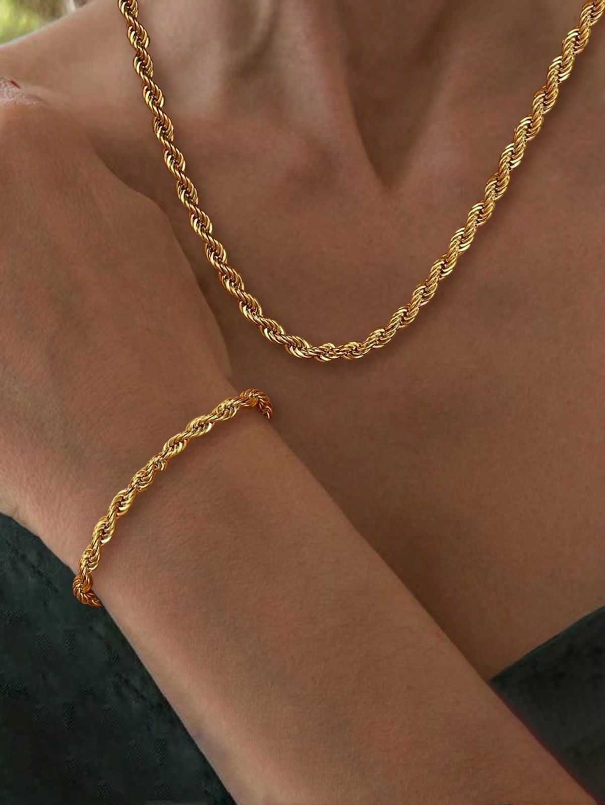 Pulsera Rope en Oro 18K