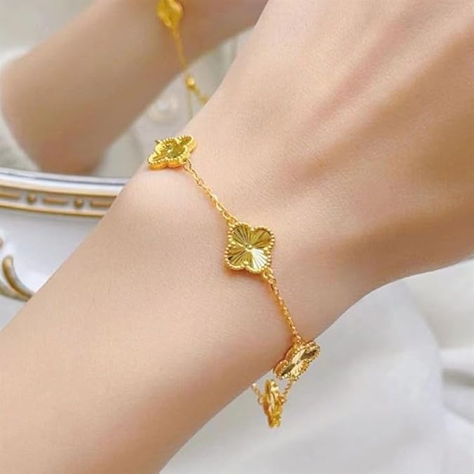 Pulsera Tréboles en Oro 18K