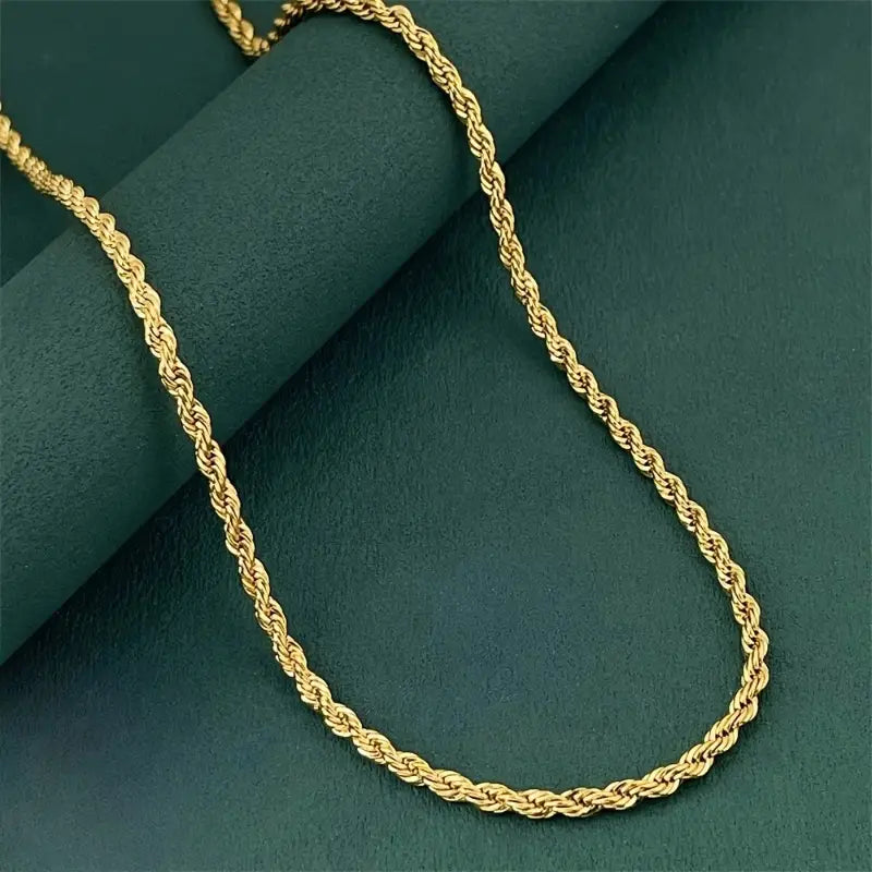 Cadena Rope en Oro 18K