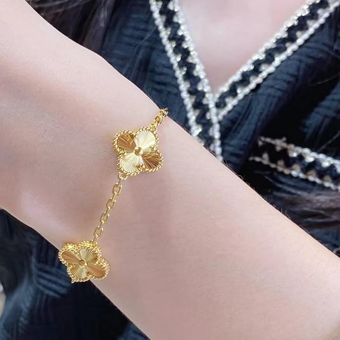 Pulsera Tréboles en Oro 18K