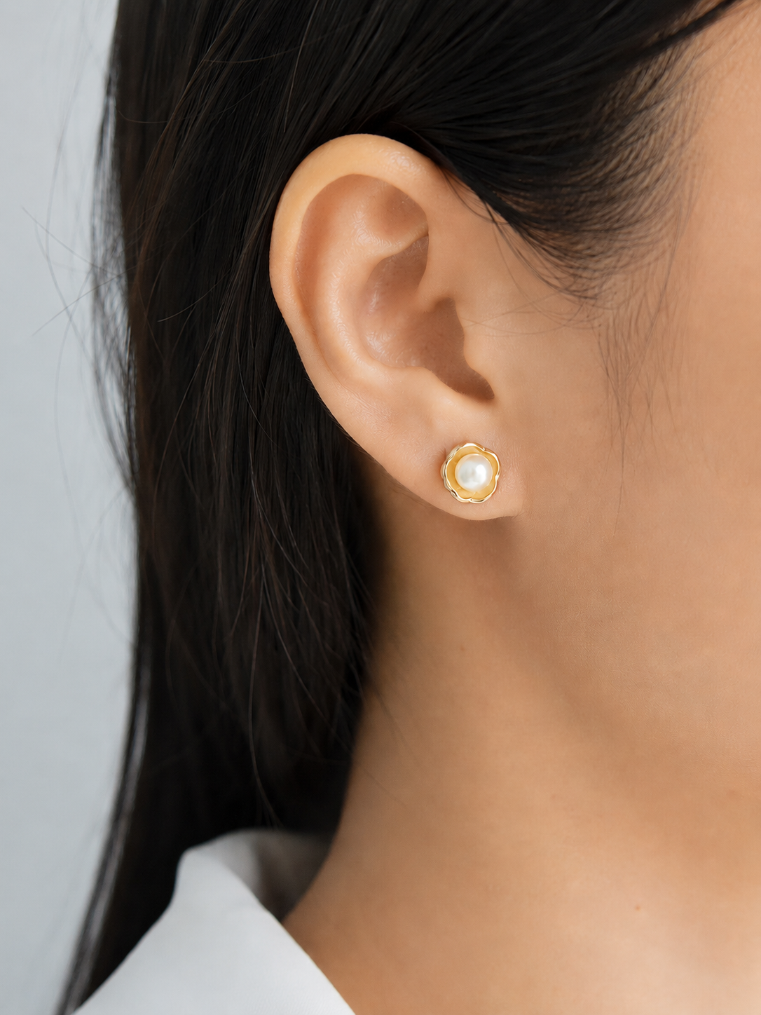 Aretes Pearl Blossom (GOLD)