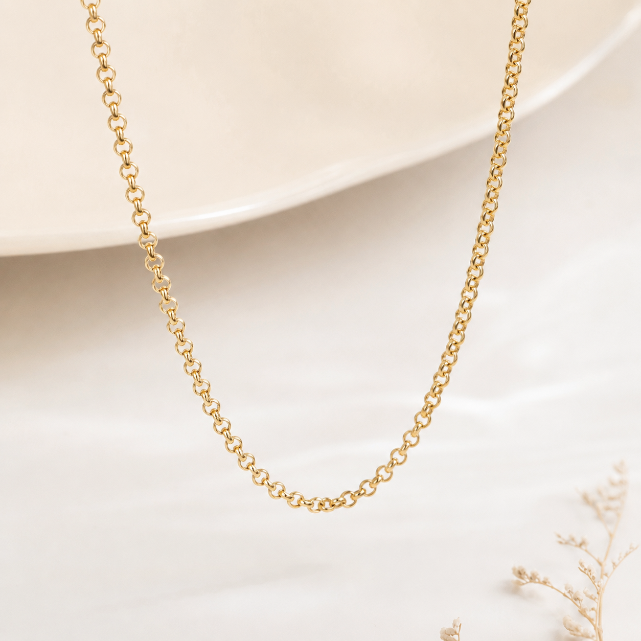 Cadena Rolo 18k