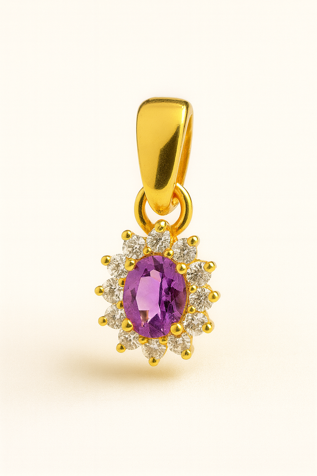 Dije Reyna Amatista 18K