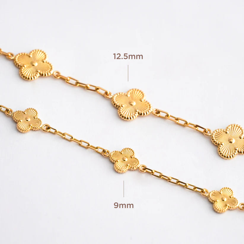 Pulsera Tréboles en Oro 18K