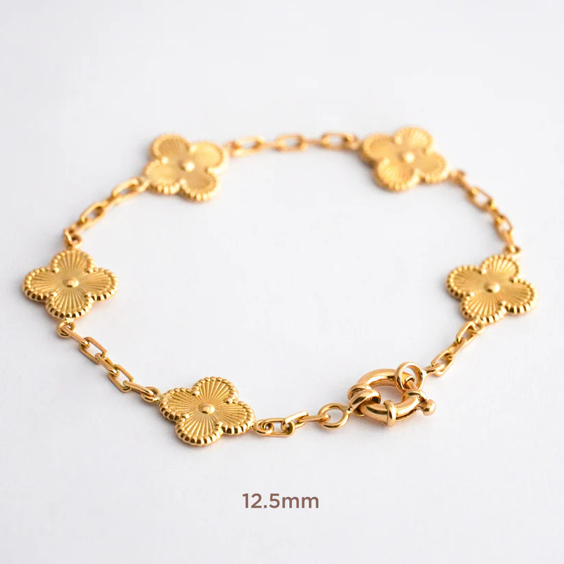 Pulsera Tréboles en Oro 18K