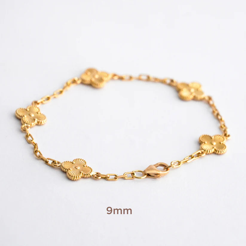 Pulsera Tréboles en Oro 18K