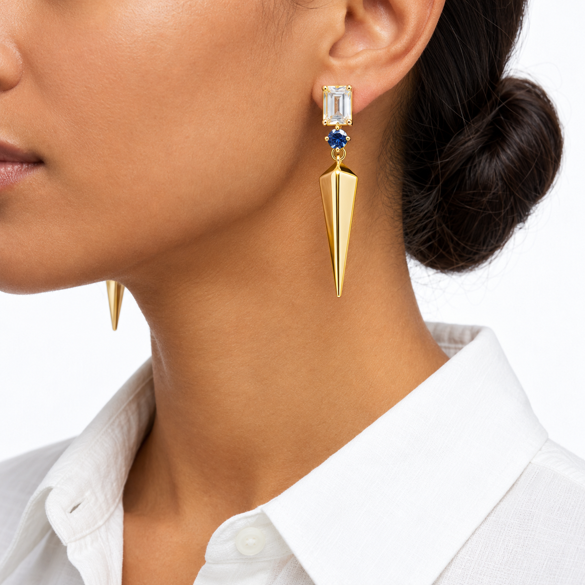 Aretes Crystal Blue