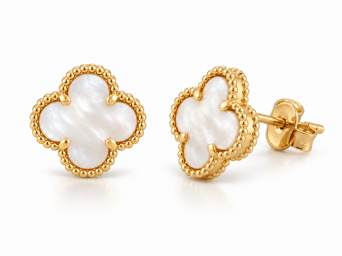 Aretes Trébol Nácar