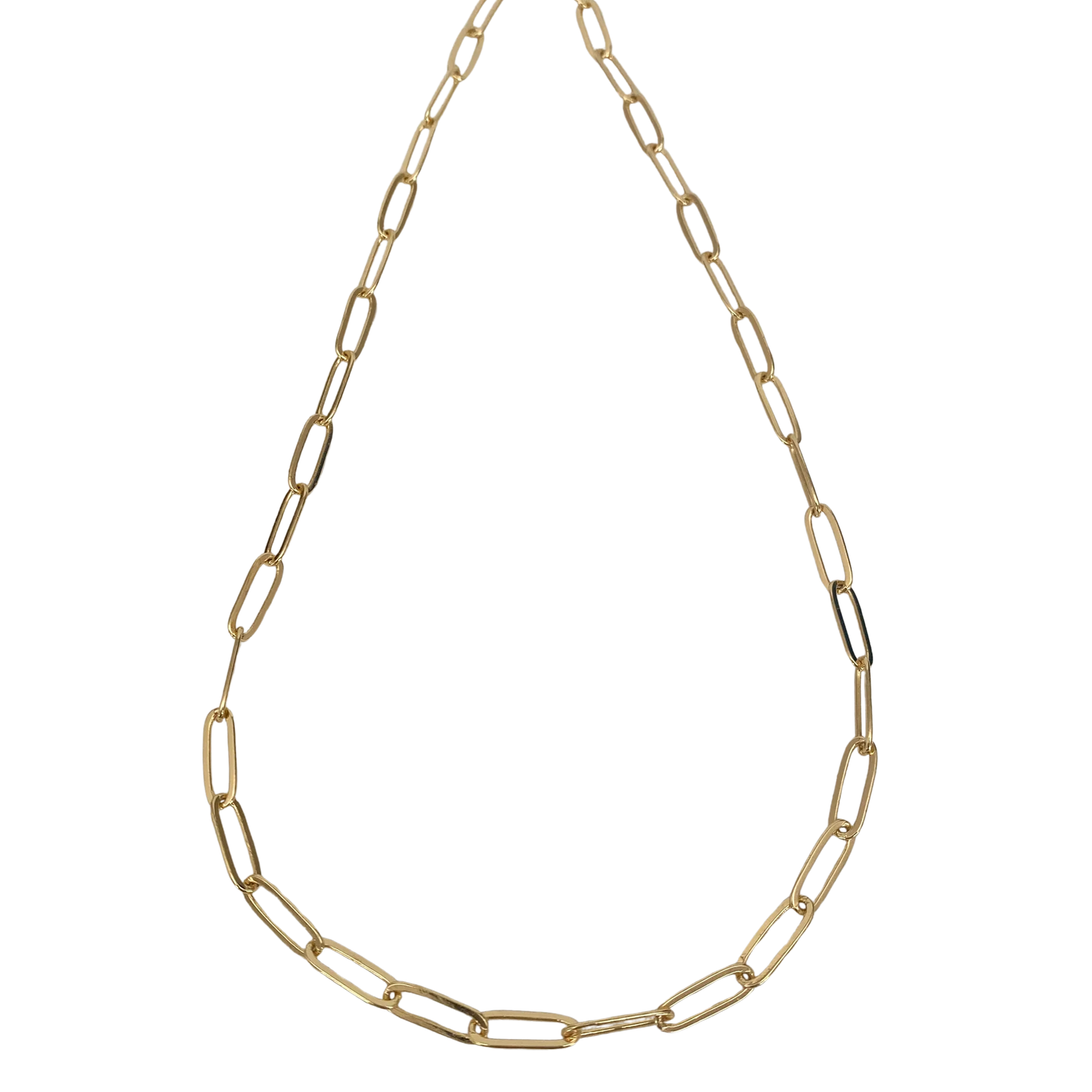 Cadena paperclip (gold)