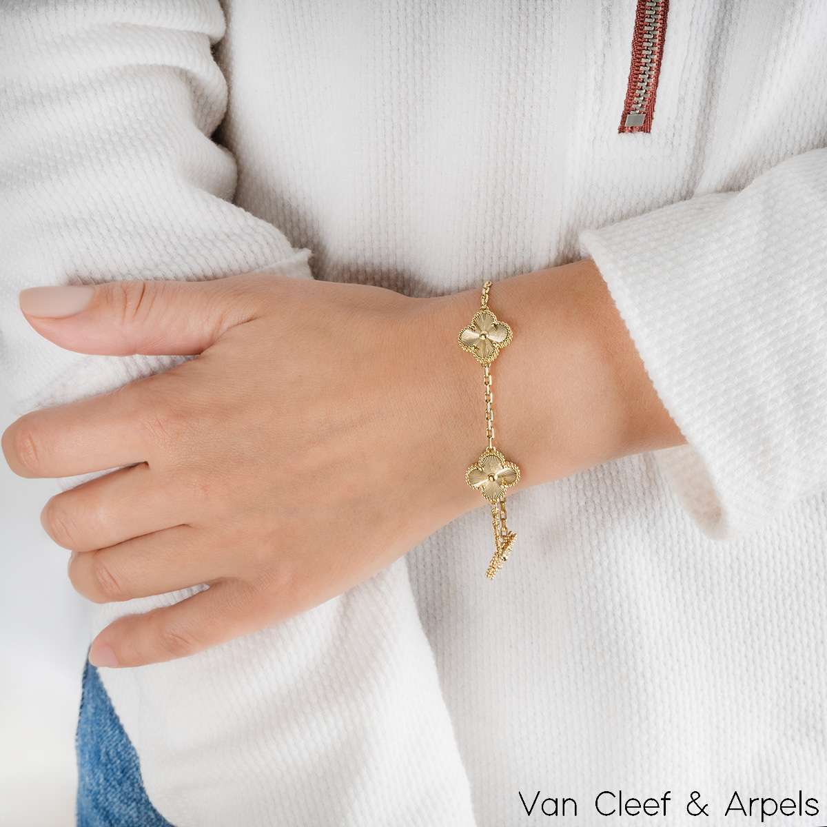 Pulsera Tréboles en Oro 18K