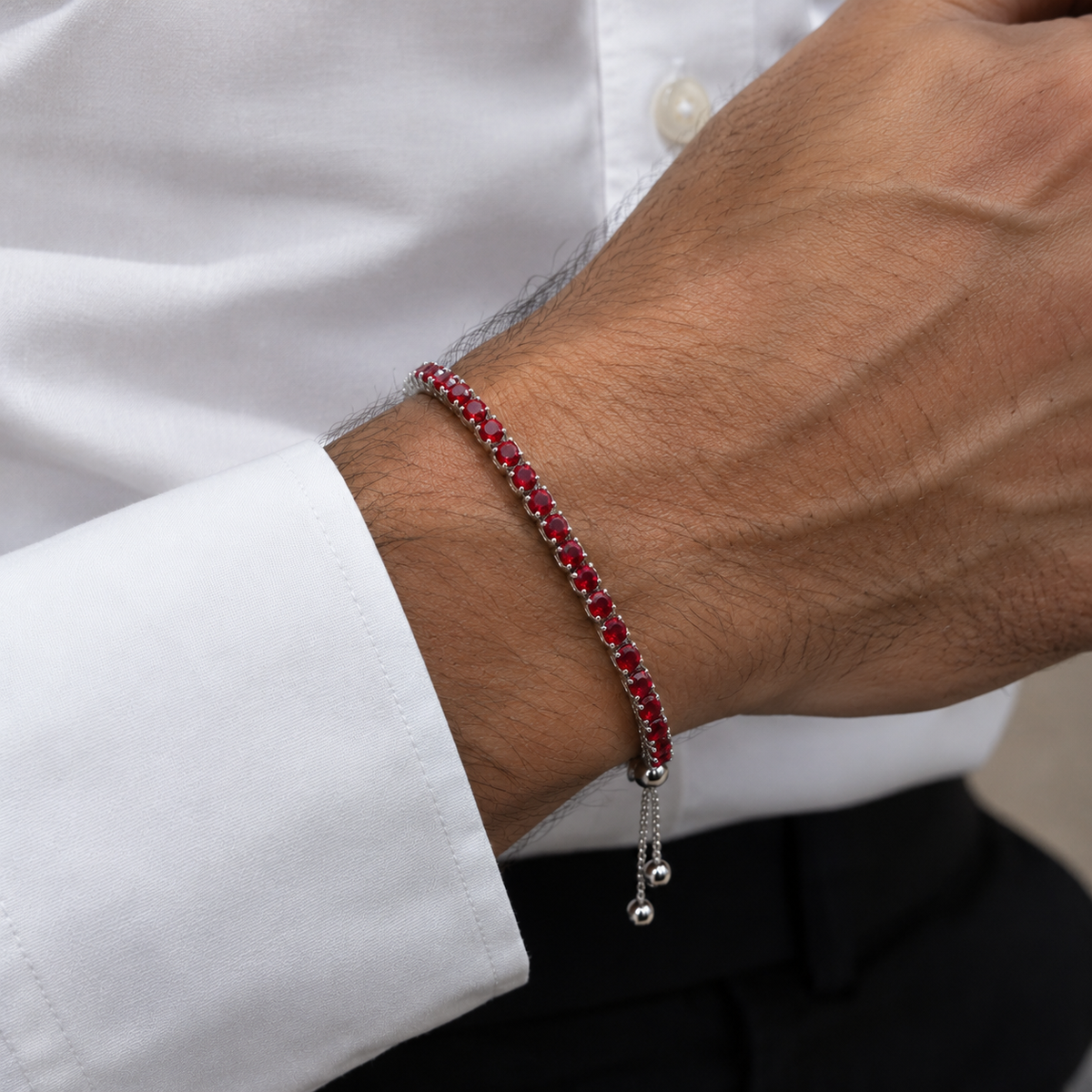 Pulsera Tennis Rojos