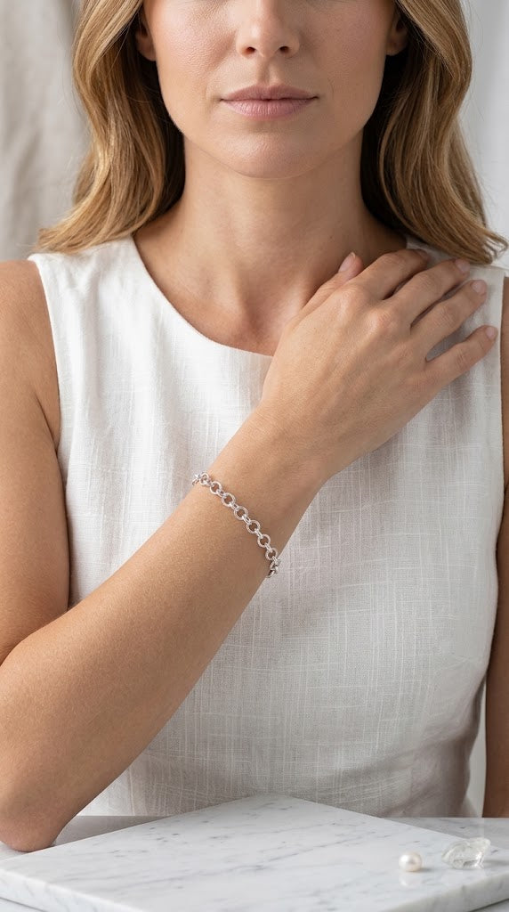 Pulsera Rolo en Plata 925