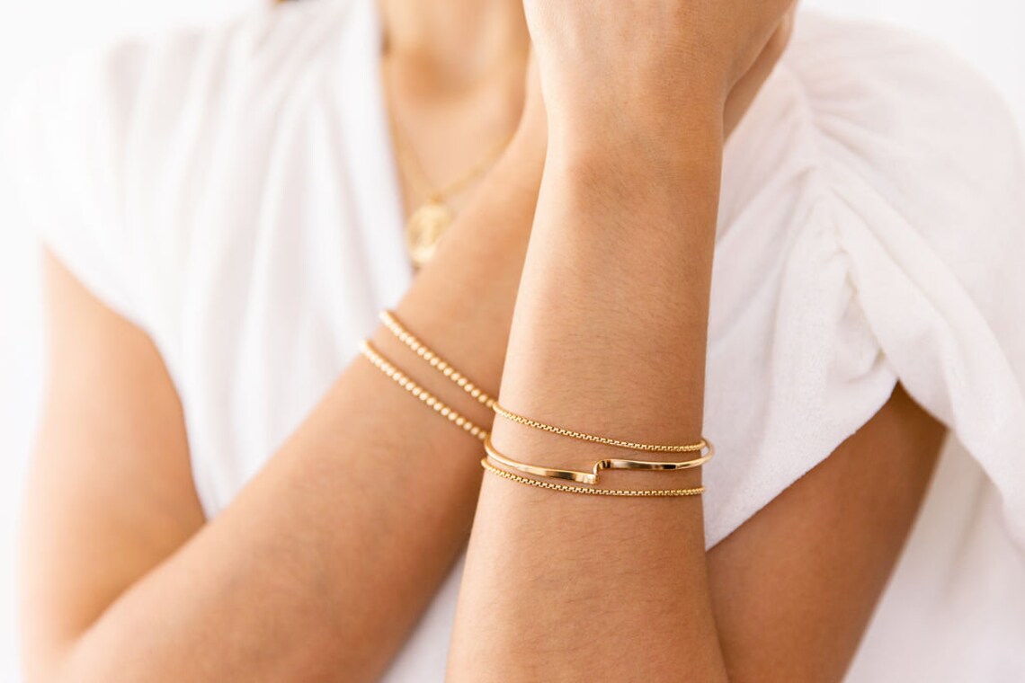 Pulsera veneciana box (gold)