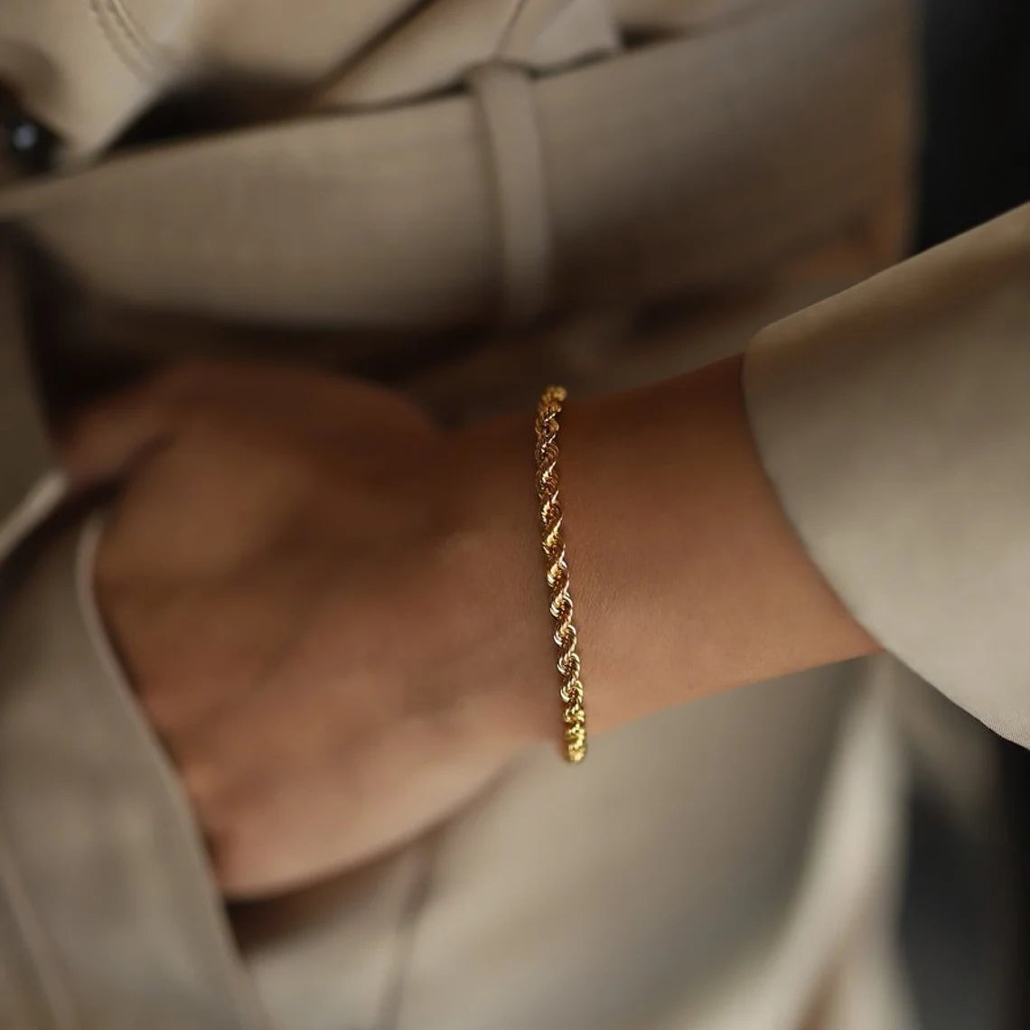Pulsera Rope en Oro 18K