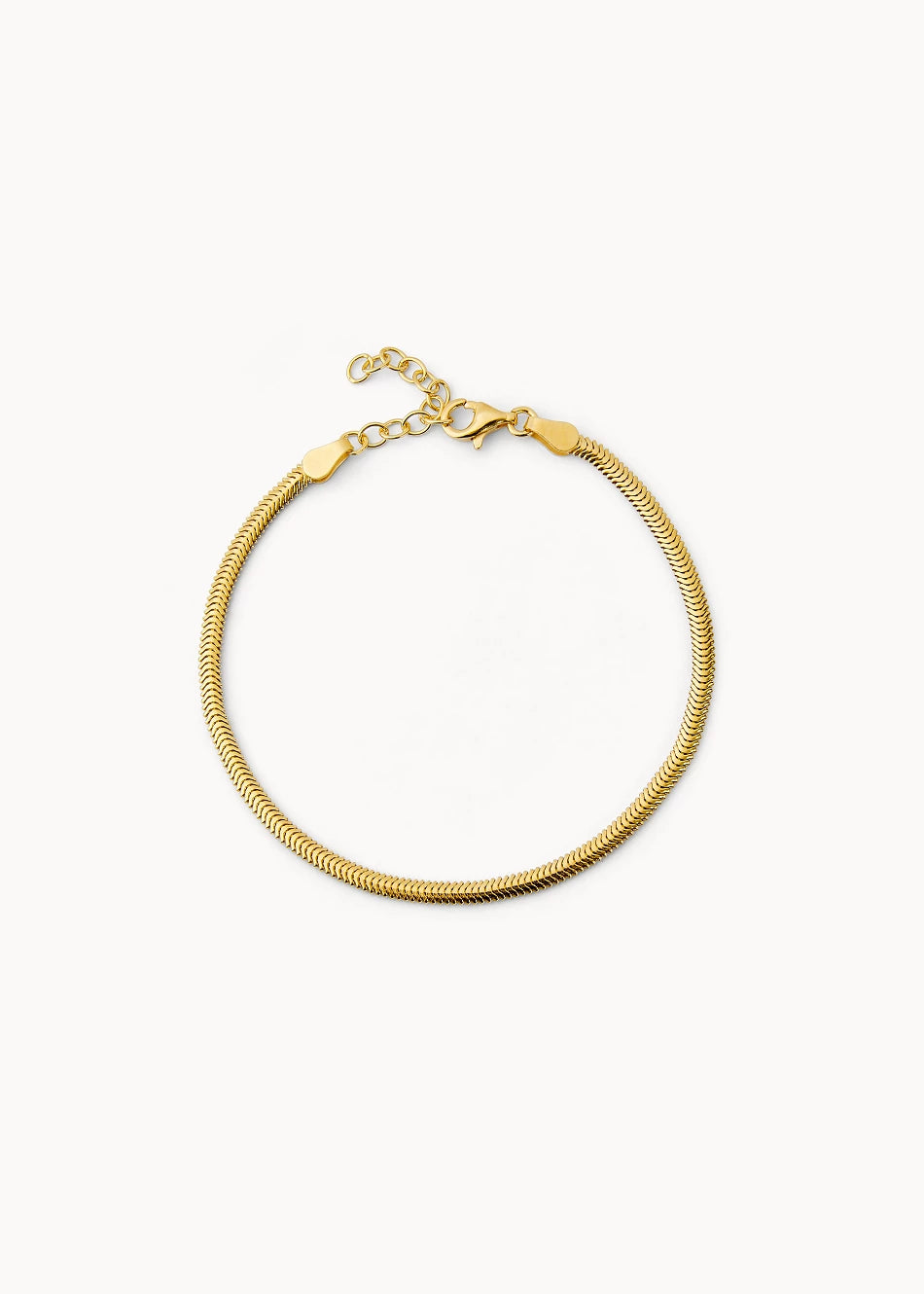 Pulsera cola de ratón enchapado