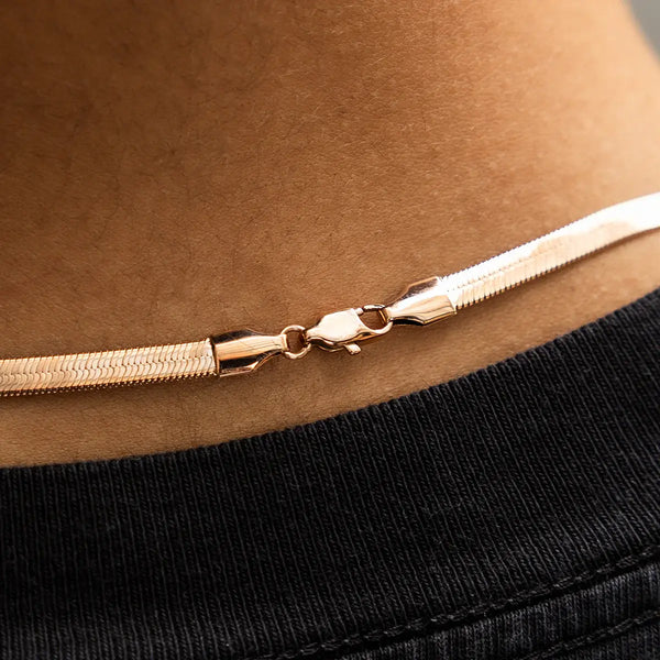 Cadena snake plana (gold)