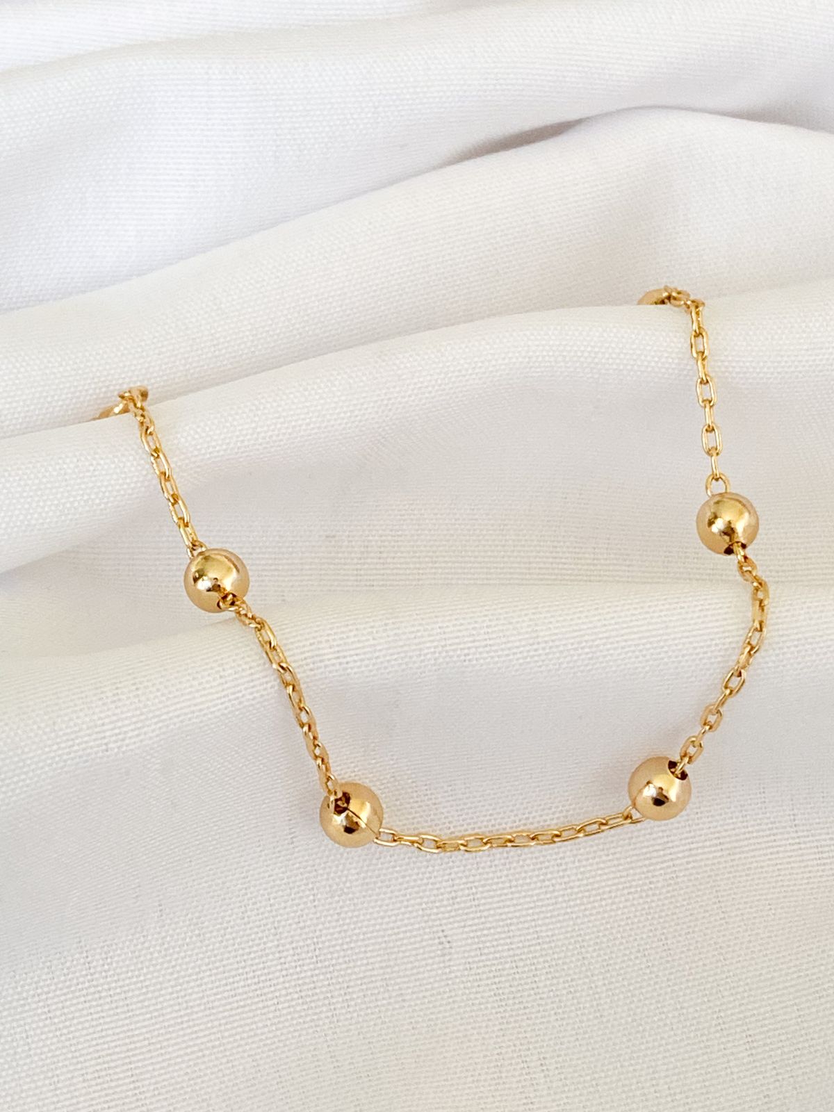 Pulsera Satelital de Eslabones en oro 18k