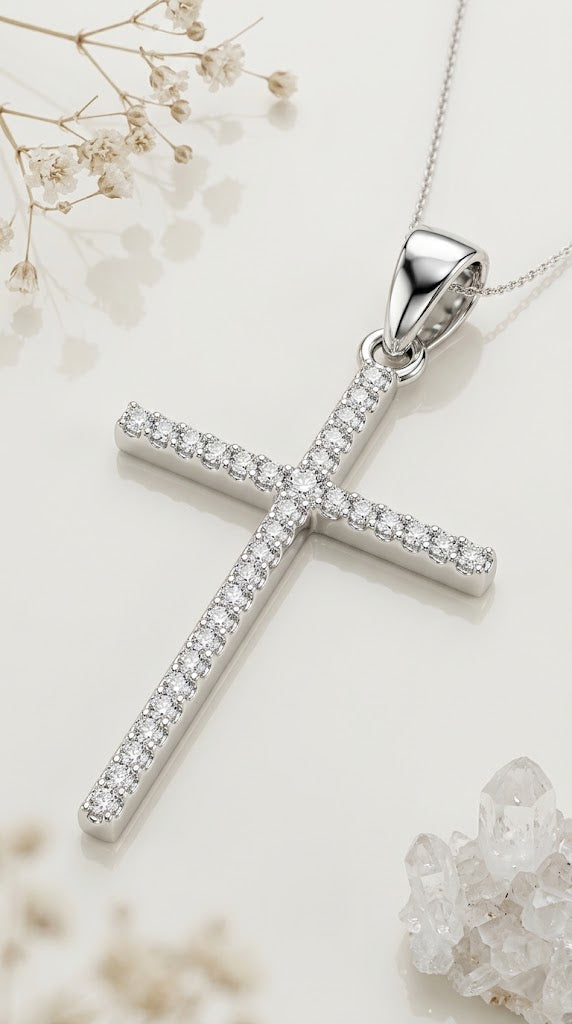 Dije Cruz Lumina en Plata
