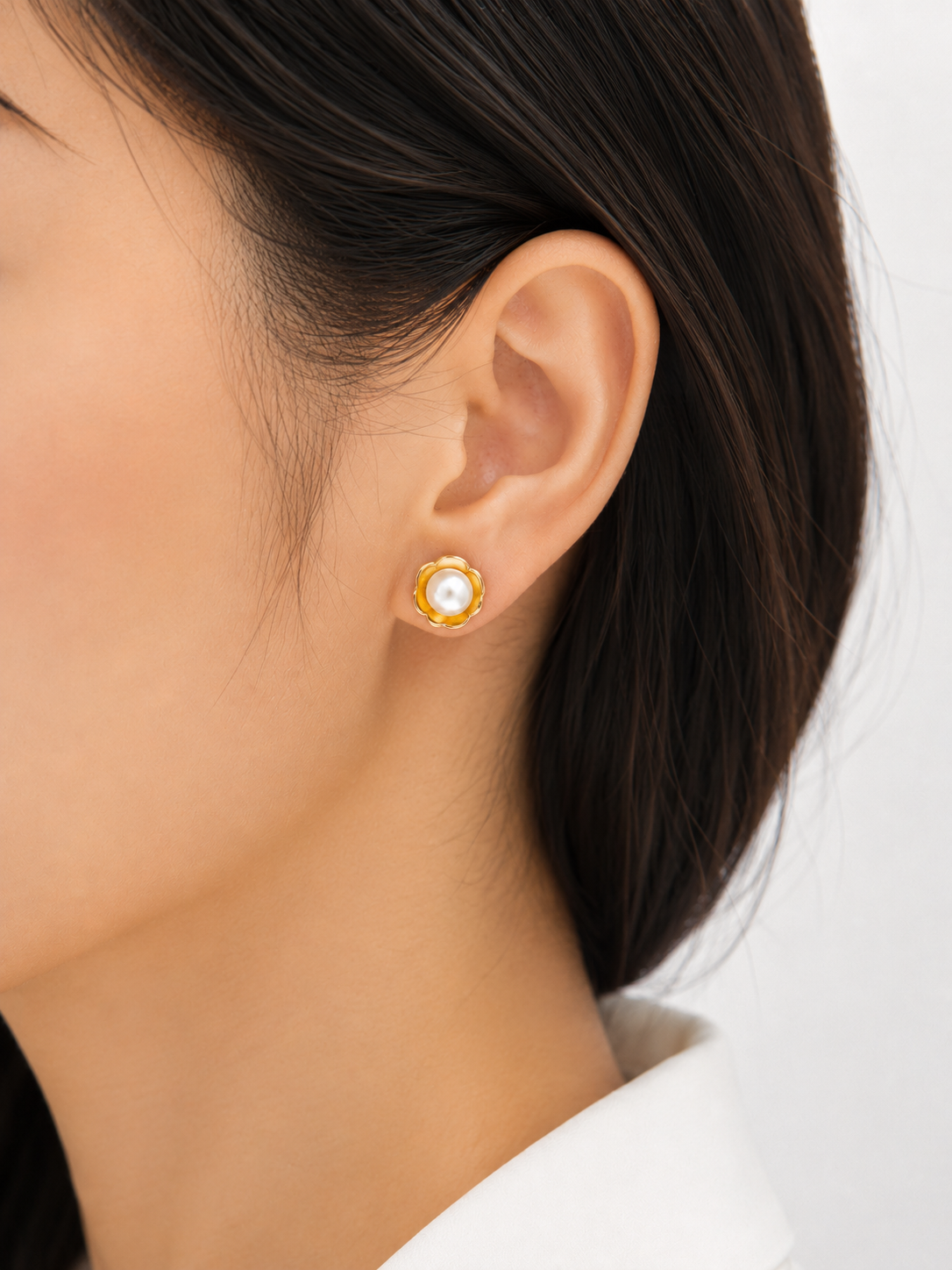 Aretes Pearl Blossom (GOLD)