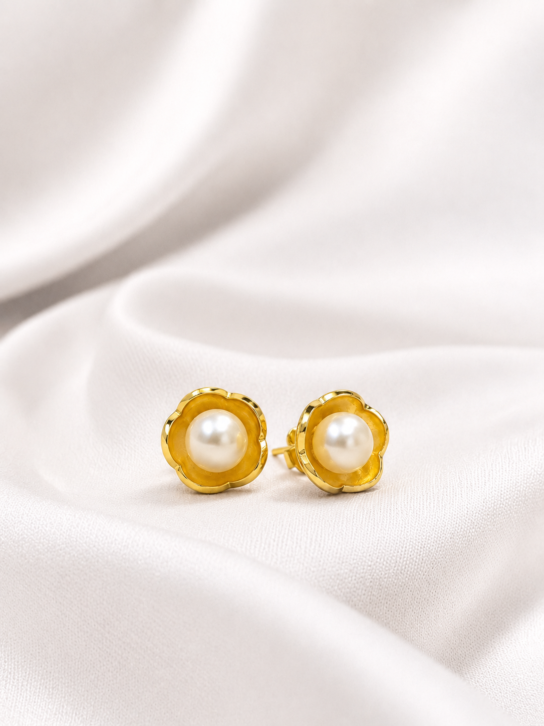 Aretes Pearl Blossom (GOLD)