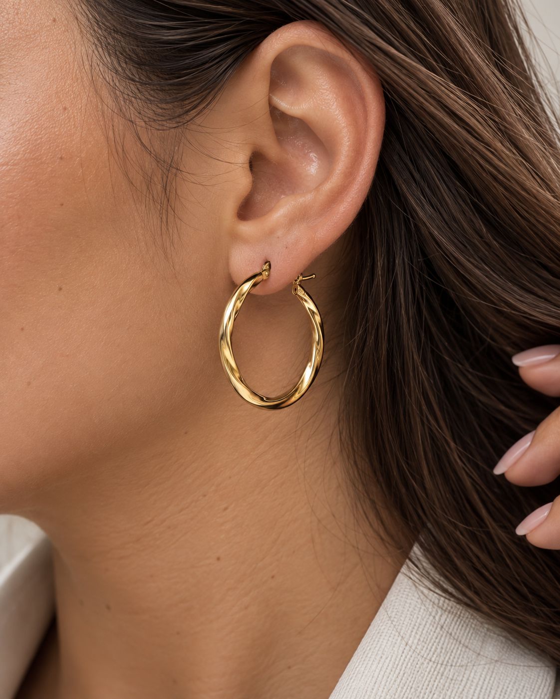 Aretes Aro Ondulado