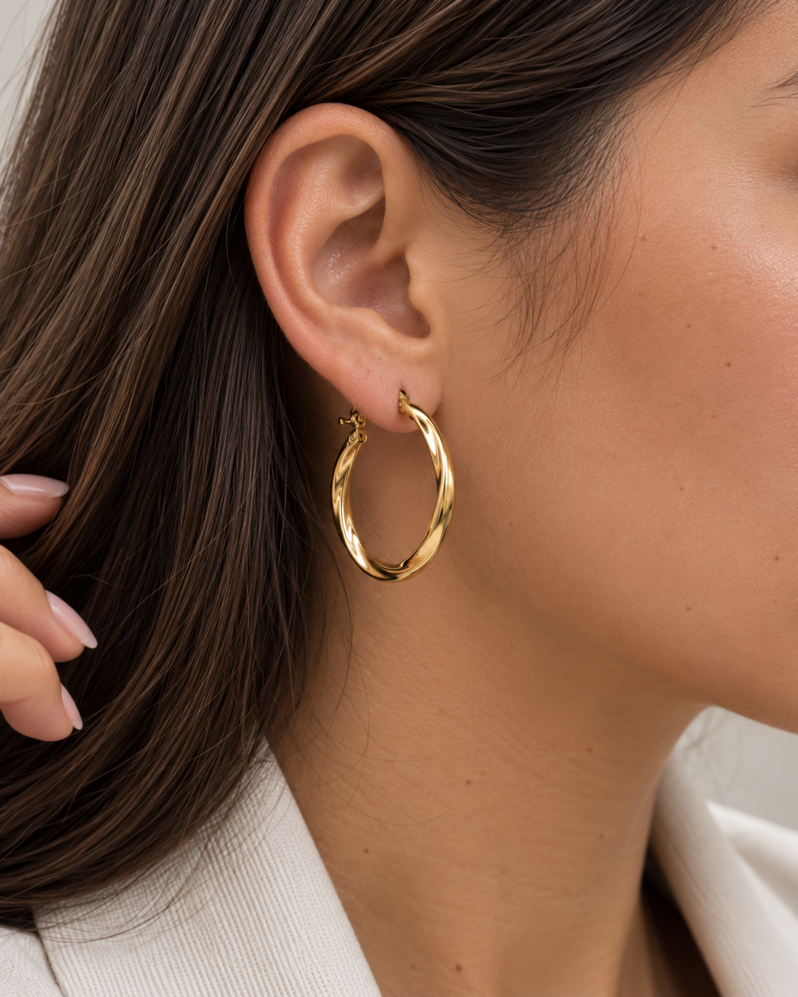 Aretes Aro Ondulado