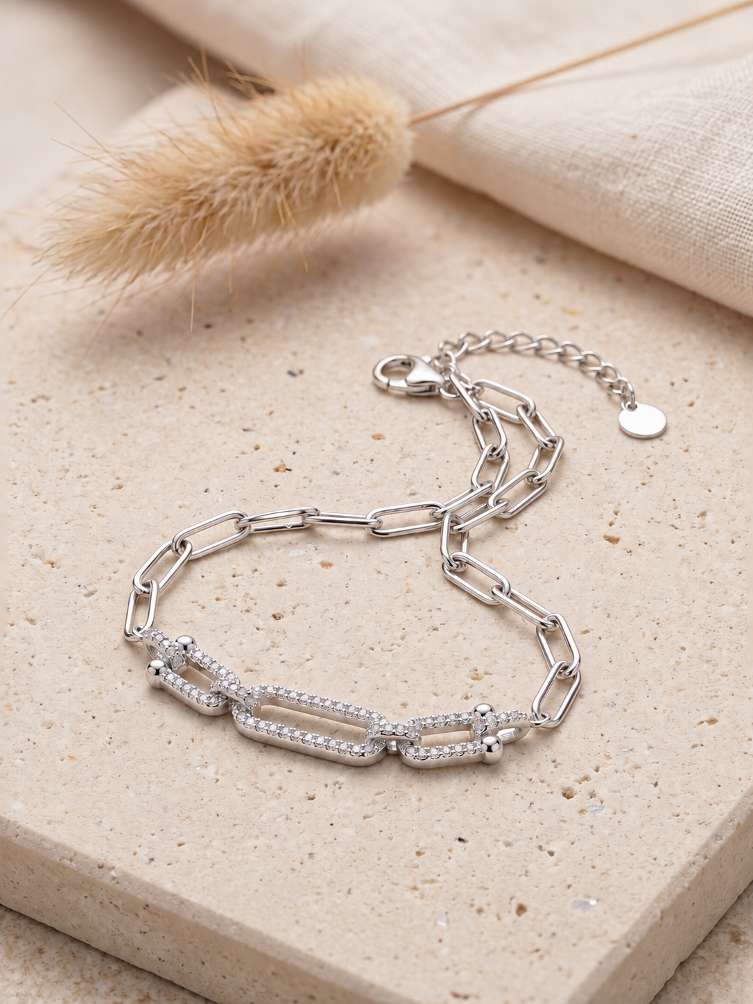 Pulsera Paperclip con Circones