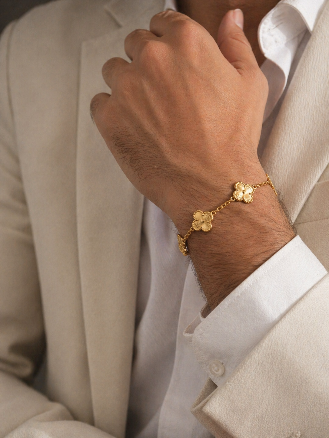 Pulsera Tréboles en Oro 18K