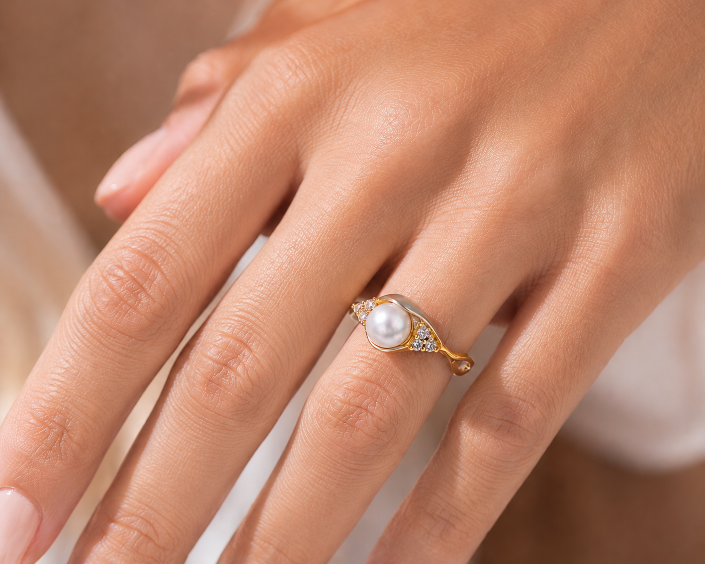 Anillo Perla Elegance