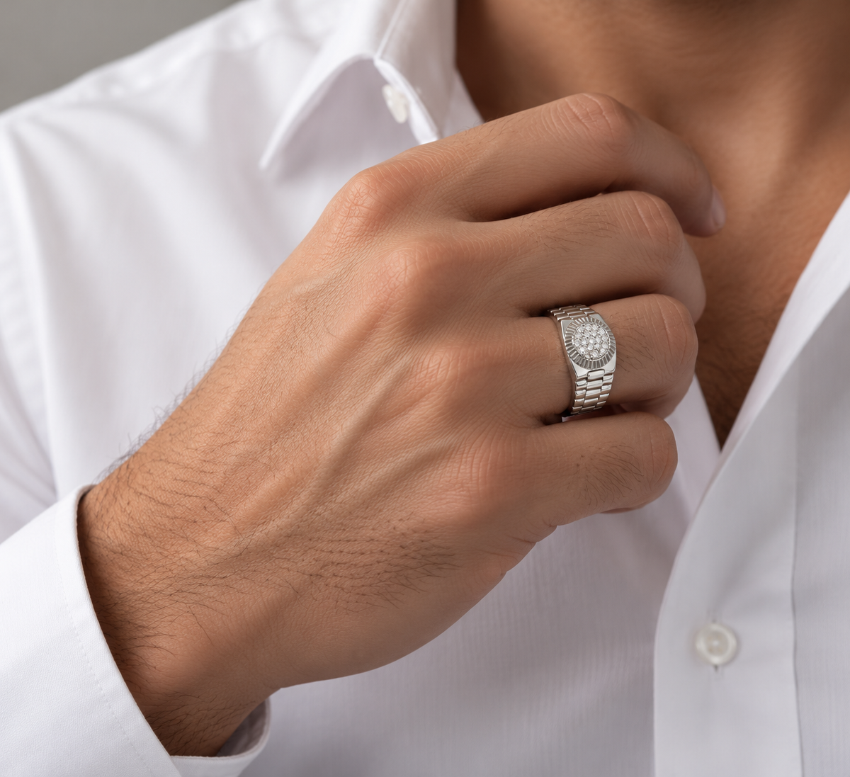 Anillo Rolex Pavé
