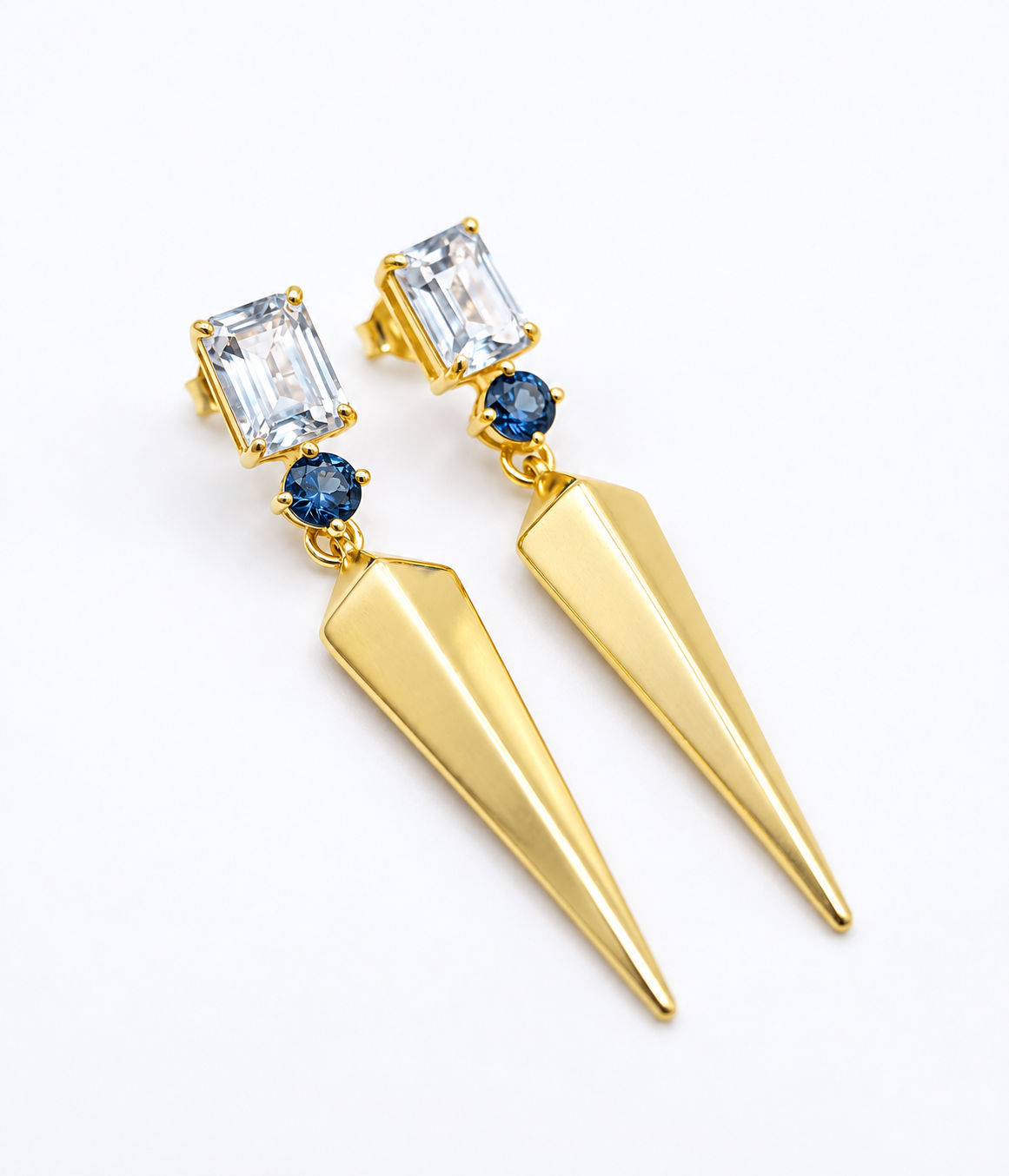 Aretes Crystal Blue