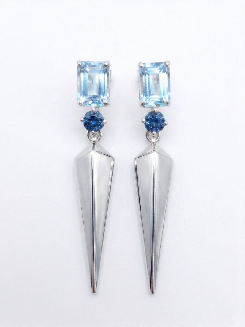 Aretes Crystal Blue