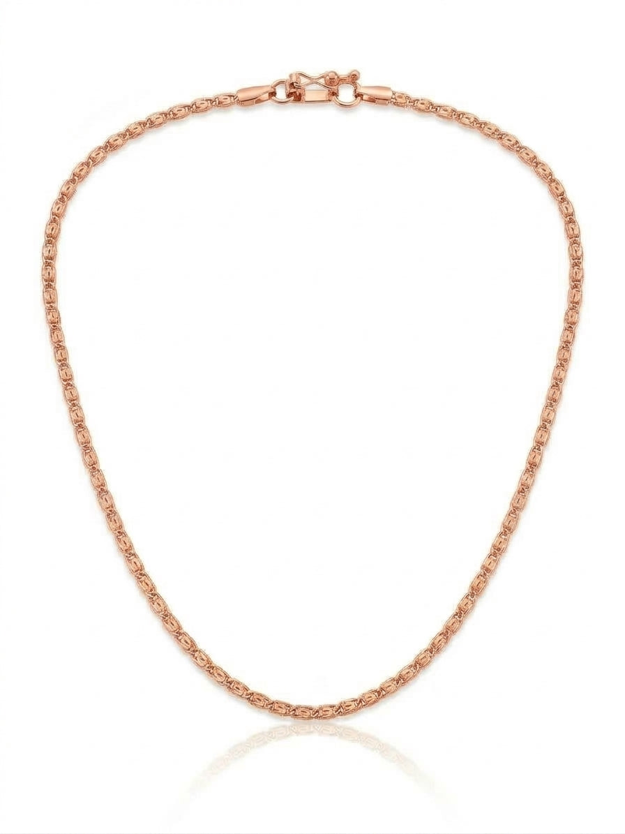 Collar Tejido Mónaco en Oro Naranja