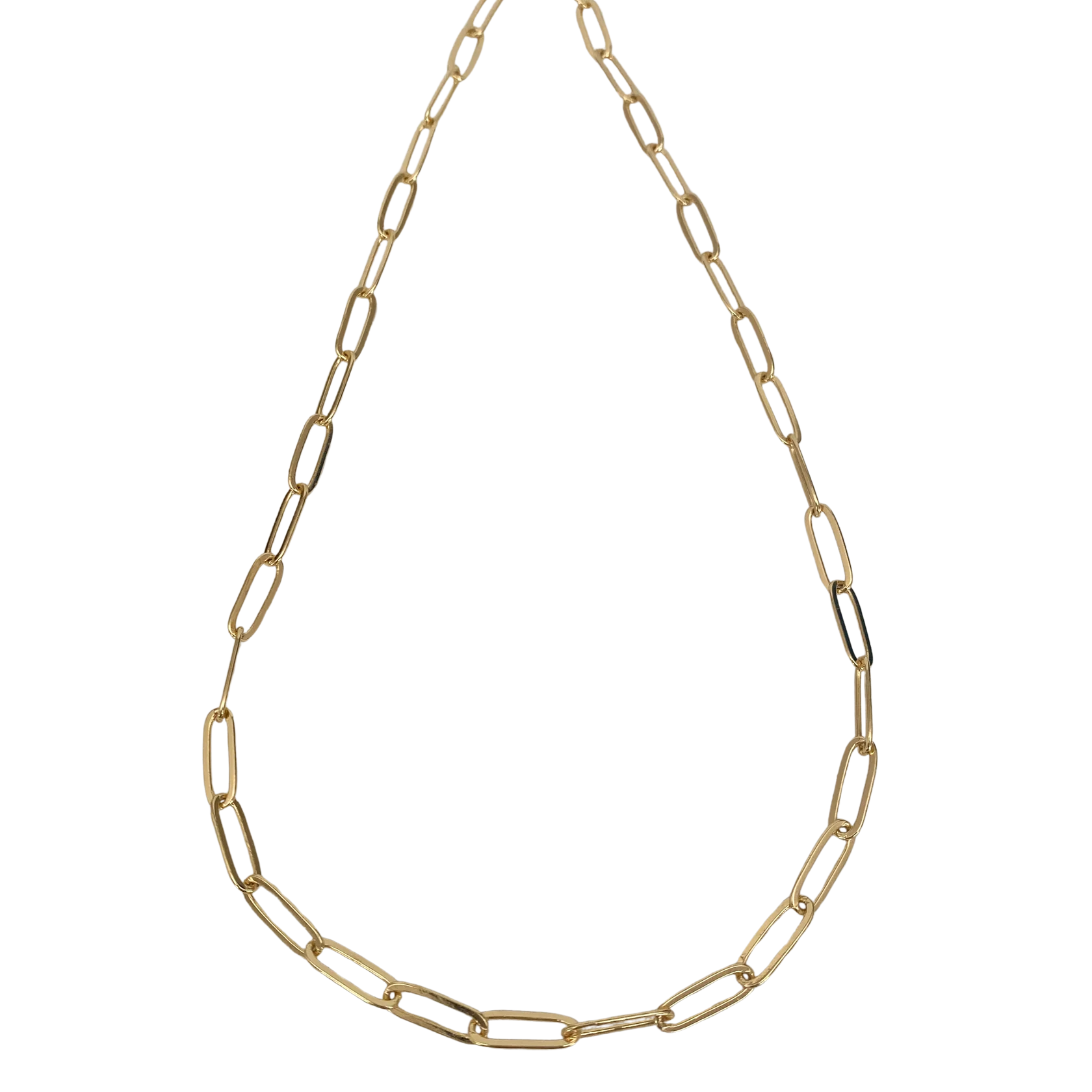 Cadena paperclip (gold)