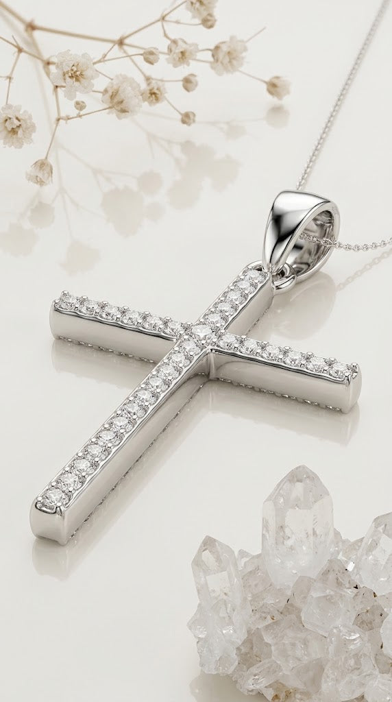 Dije Cruz Lumina en Plata