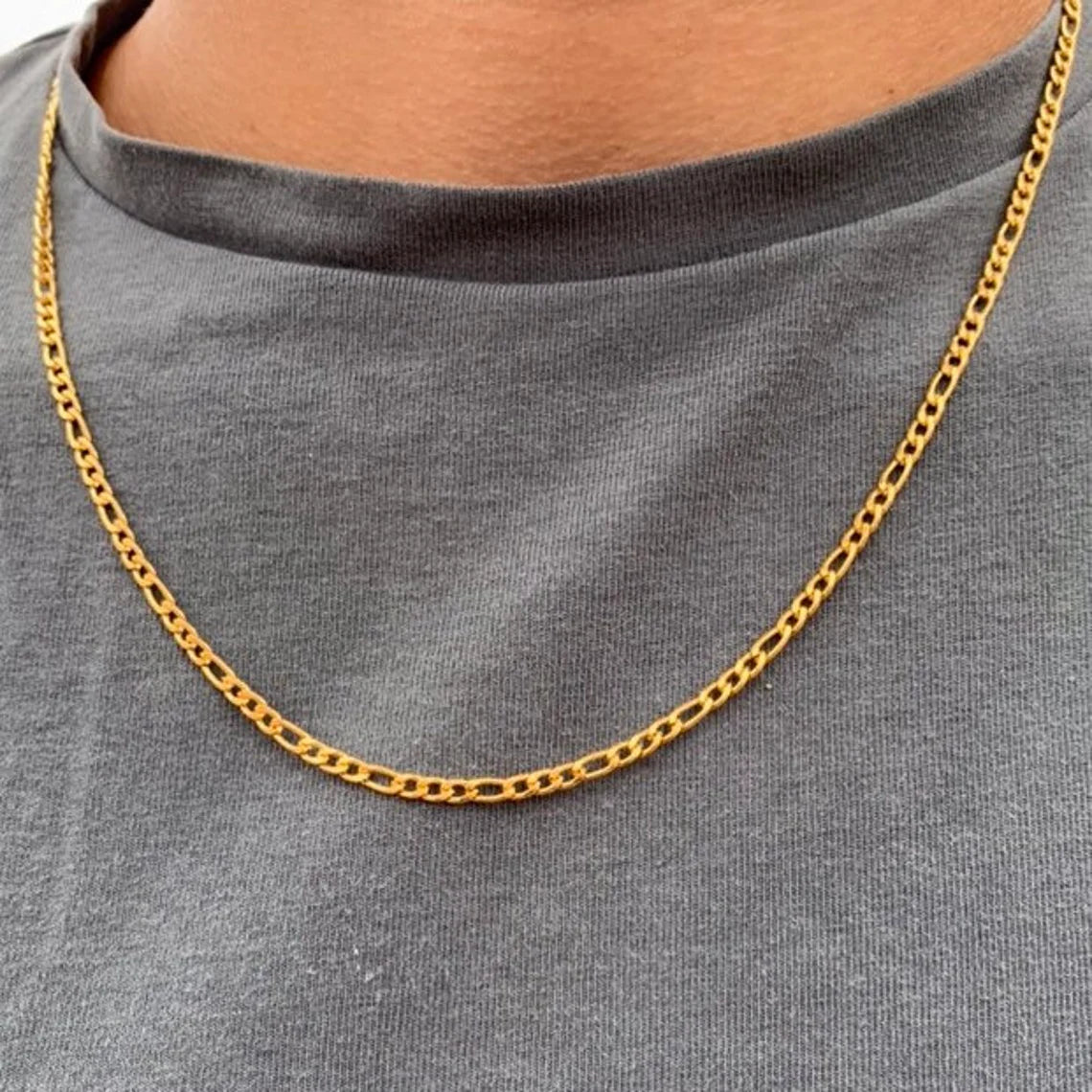 Collar Figaro de 18K