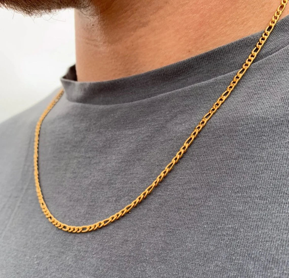 Collar Figaro de 18K