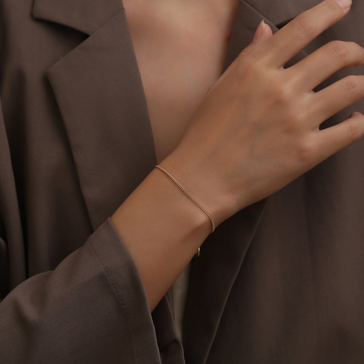 Pulsera cubana (gold)