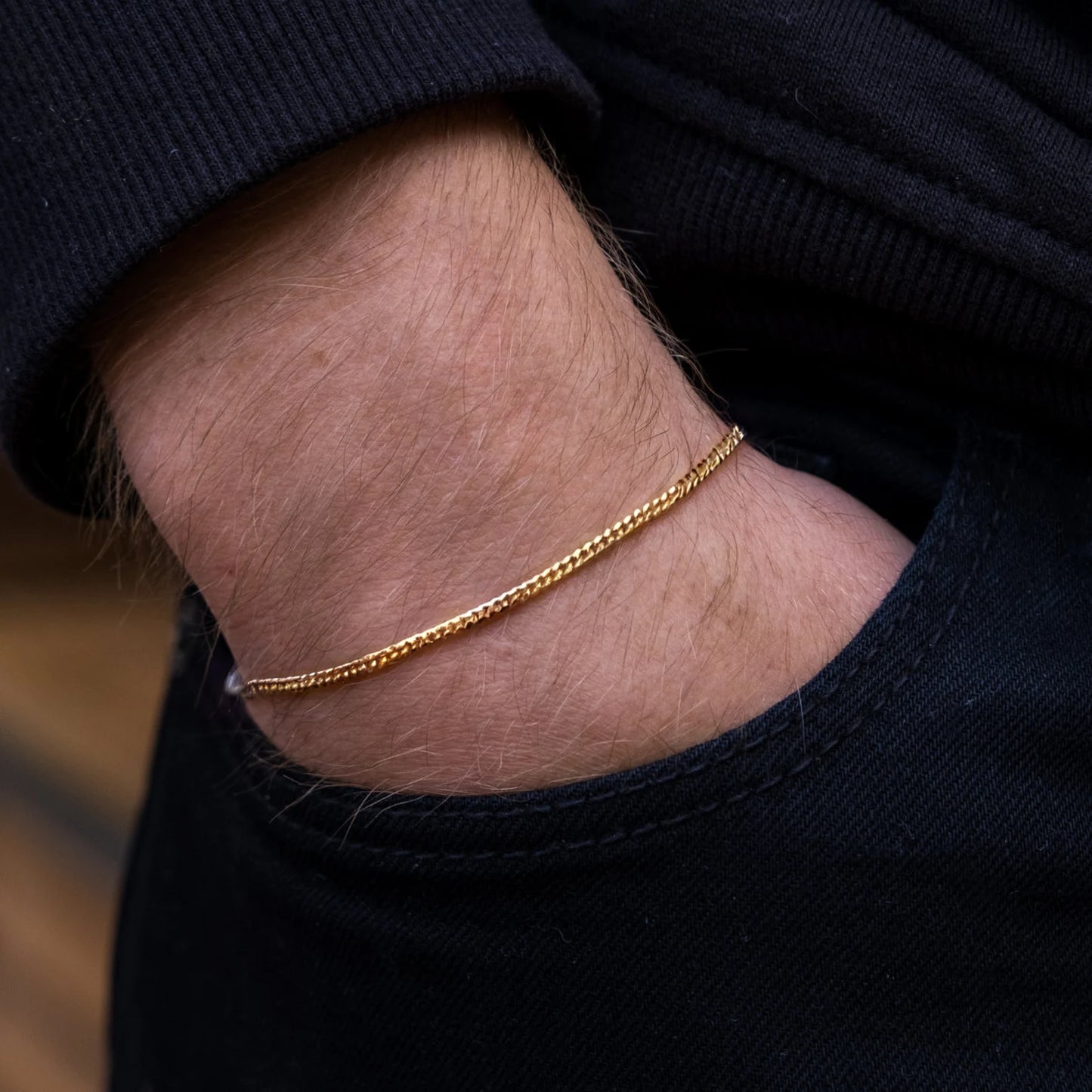 Pulsera cubana (gold)