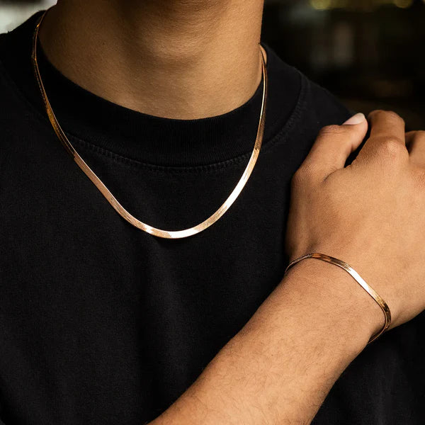 Cadena snake plana (gold)
