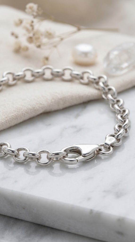 Pulsera Rolo en Plata 925